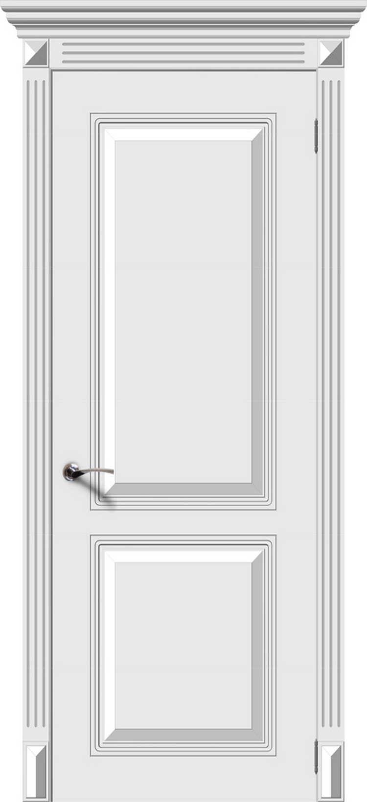 Межкомнатные двери Бриз ПГ Белая эмаль